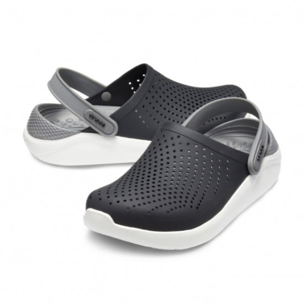 Crocs | Literide 360 Slip On Clogs - Gray white Black US women 14, Men’s sz 12